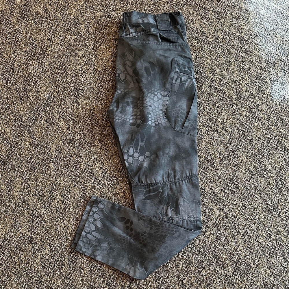 Gray Patterned Pants